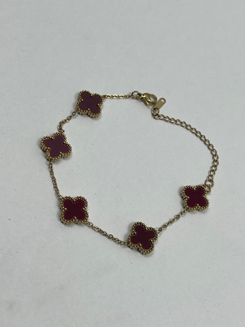 Brun Diana Fyrklöver Armband