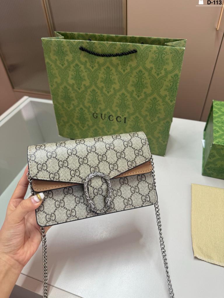Gucci Dionysus Super Mini GG Supreme Canvas Crossbody Bag