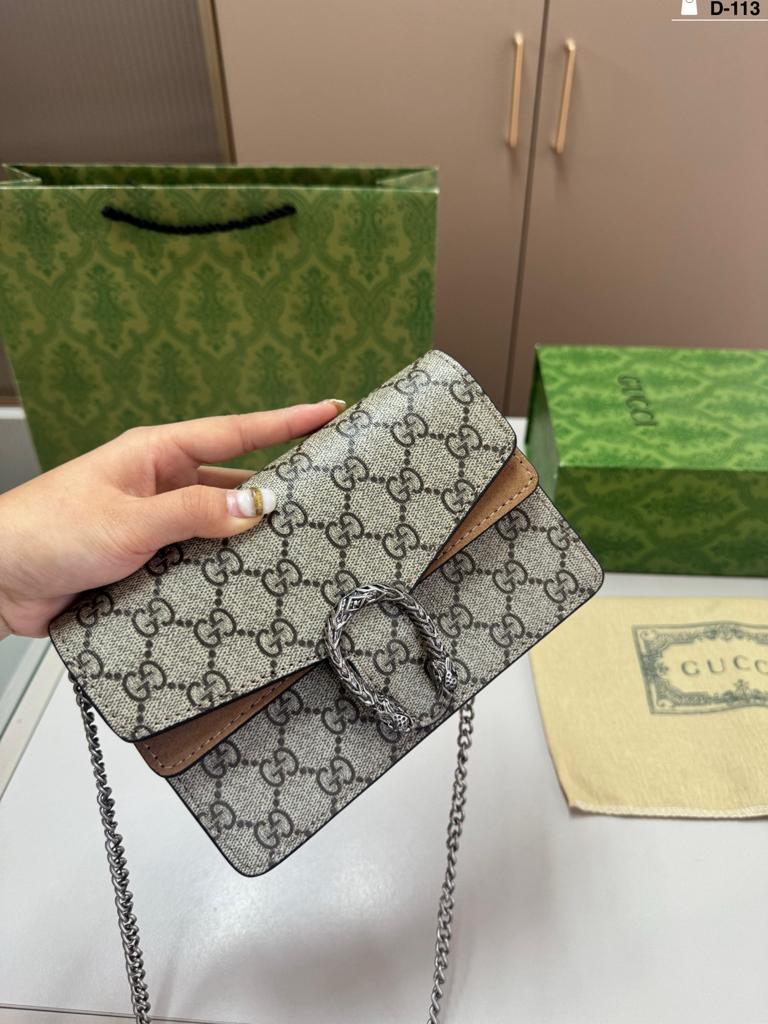 Gucci Dionysus Super Mini GG Supreme Canvas Crossbody Bag