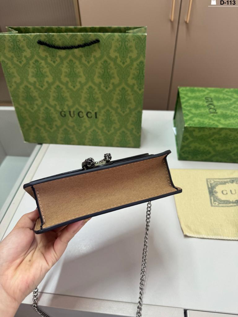 Gucci Dionysus Super Mini GG Supreme Canvas Crossbody Bag