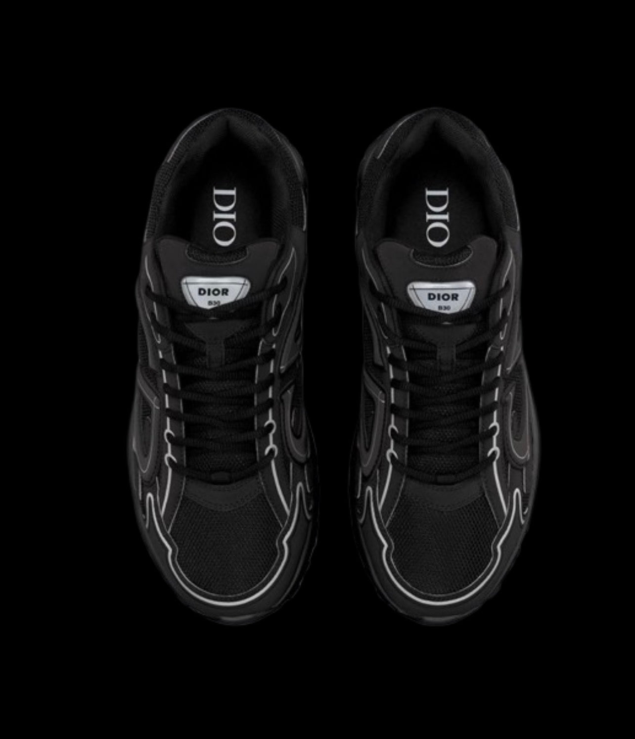 Dior B30 Black Mesh Sneakers