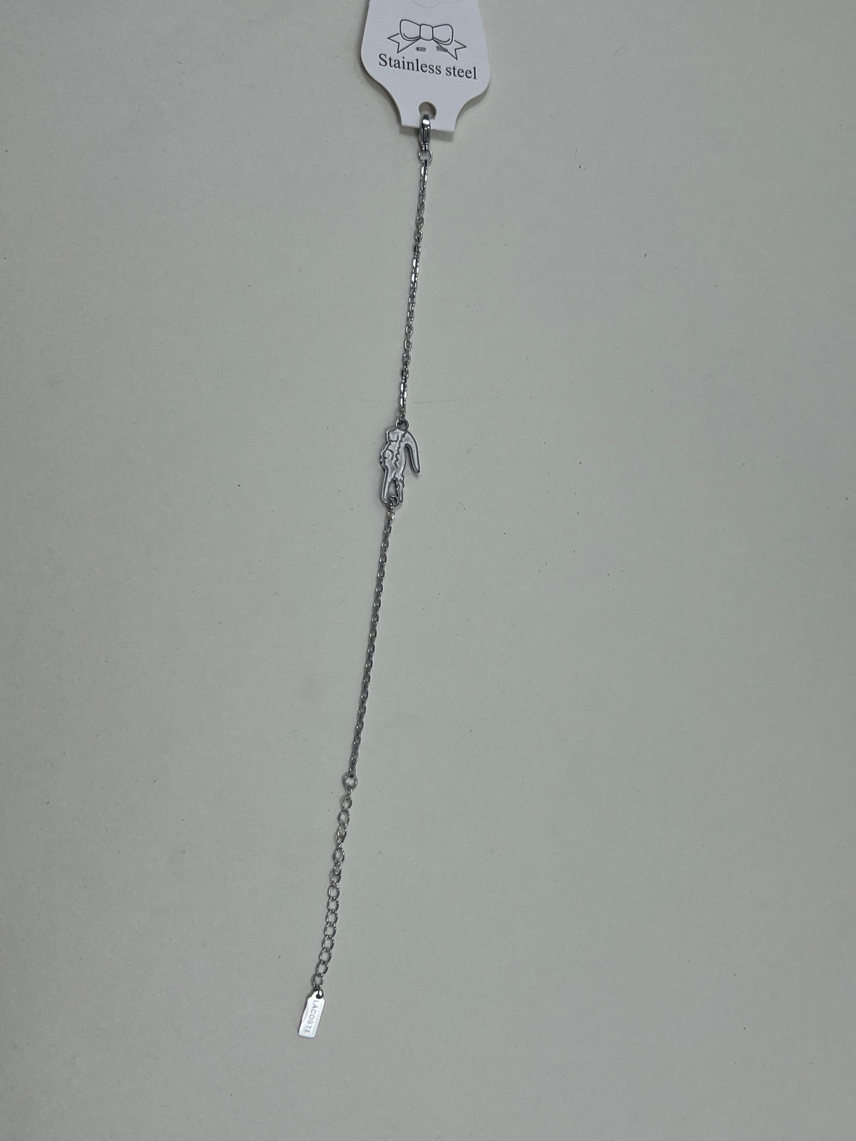 Silver Lacoste Armband